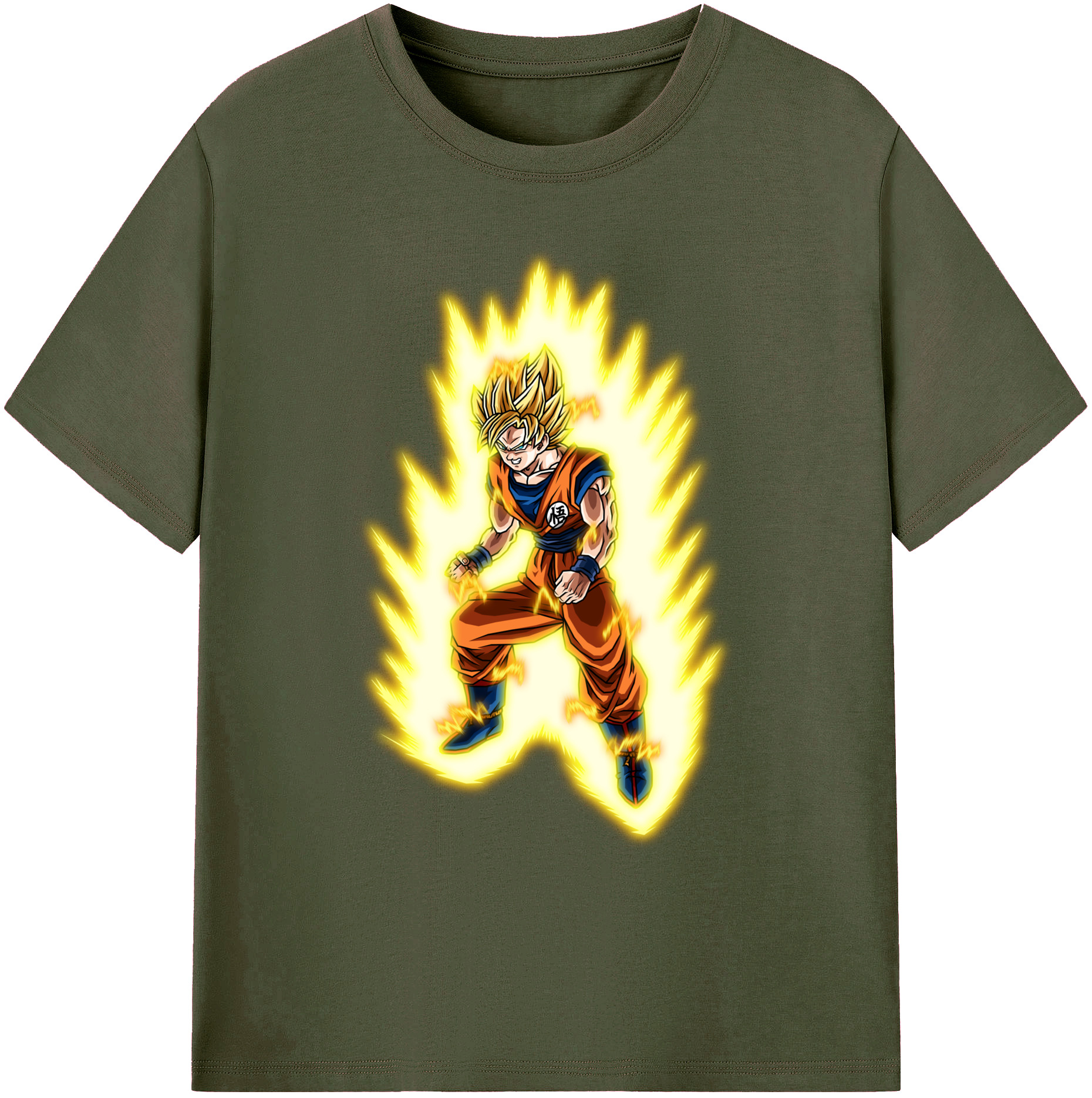 （画像用） ドラゴンボール 孫悟空（そん ごくう）Son Goku カカロット DRAGON BALL Kakarotto 綿100％ メンズ半袖Tシャツ｜肌触りやわらか＆通気性